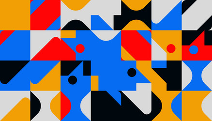 Warm colored circular pattern design vector
