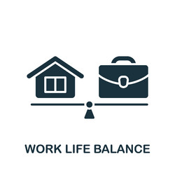 Hand drawn doodle work and life balance icon Vector Image