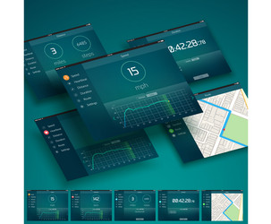 Workout App UI Concept vector image