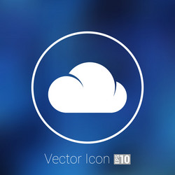 cloud icon sharing network bin lock forward key vector image