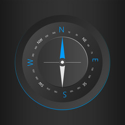 Compass digital hud navigate vector