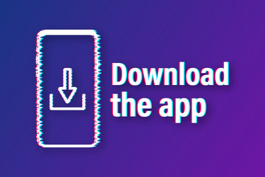 download page of the mobile app empty screen vector