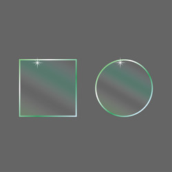 graphic design 3d icon set gradient color vector image