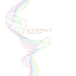 Abstract geometric background with dynamic waves vector