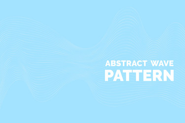 Abstract wave pattern wavy thin line background vector