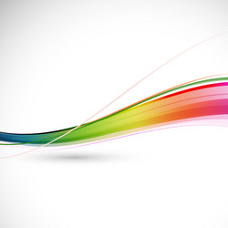 Dynamic Colorful Wave Flow Background vector image