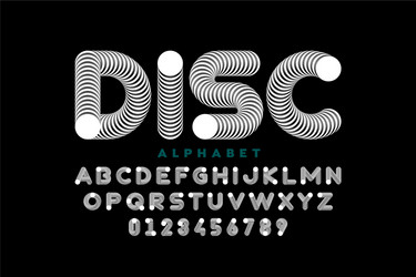 Modern Font Loop Set vector image