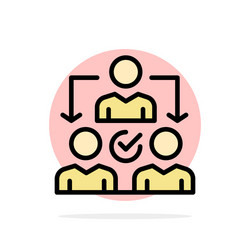 assignment delegate delegating distribution vector image
