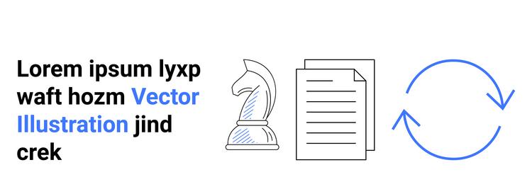 strategic planning documentation and workflow vector image