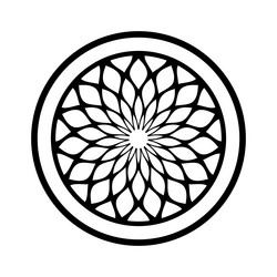 abstract geometric circle pattern round design vector image