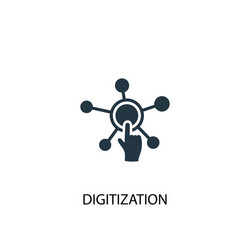 Digitization icon simple element vector