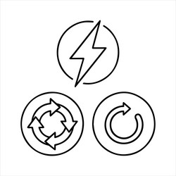 refreshing refresh icon for user interface vector image