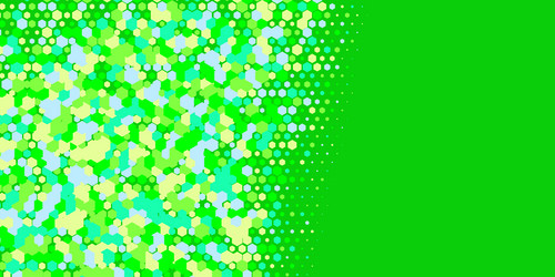 geometric multi size hexagon with color vector