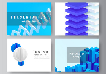 Layout presentation slides design vector