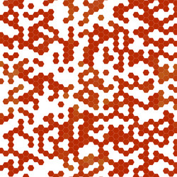 Red Hexagon Pattern Background vector image