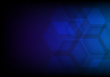 abstract cube hexagon shape background digital vector image