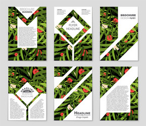 abstract layout background set for art vector image