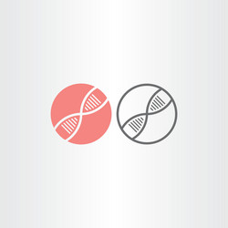 dna circle icons design vector