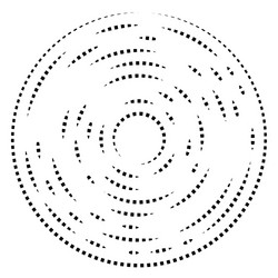 random concentric segmented circles circular vector image