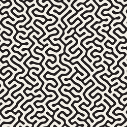 Seamless pattern repeating geometric elements vector