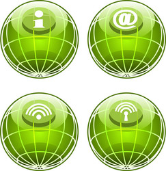 Website and internet icons vector