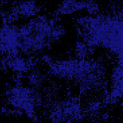 halftone background abstract of round particles vector image