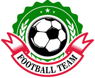 Soccer Team Emblem Template Vector Image