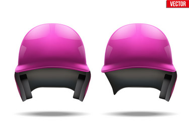 Baseball helmet vector