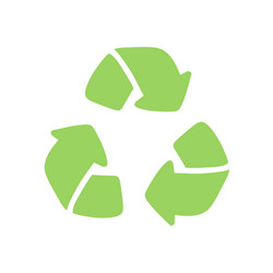 Doodle recycle arrow symbol using recycled Vector Image