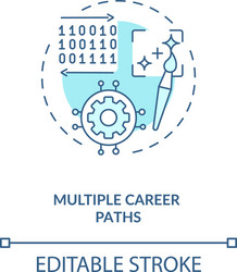 Multiple career paths concept icon Royalty Free Vector Image