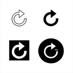 refreshing refresh icon for user interface vector image