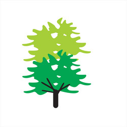 A tree shape as design element vector