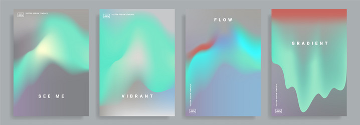 Colorful Gradient Backgrounds vector image