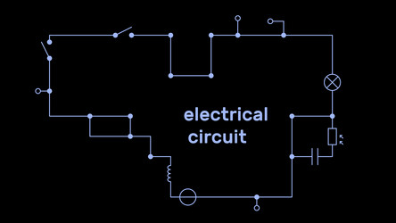 Electronic circuit scheme technology concept vector