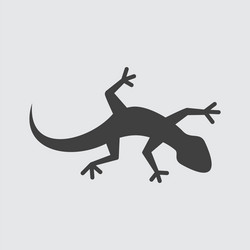 Hand drawn lizard or salamander with ethnic tribal