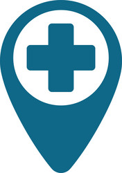 pointer map hospital cross location vector