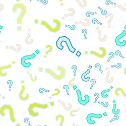 quiz seamless pattern question marks doubt faq vector image