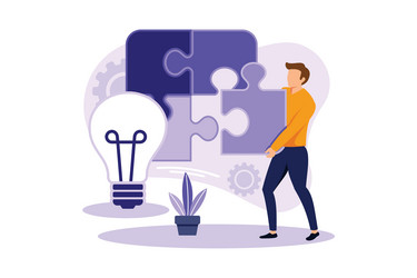 Problem solving exclusive design vector