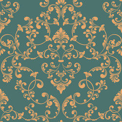 Damask seamless pattern element classical vector