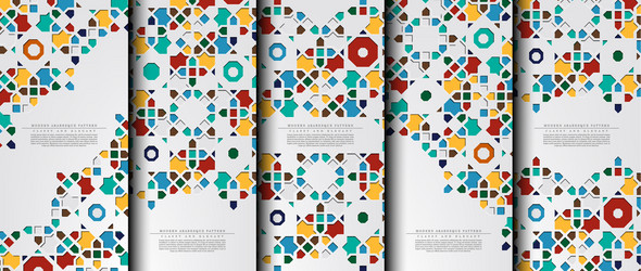 Modern arabesque hexagonal classic pattern vector