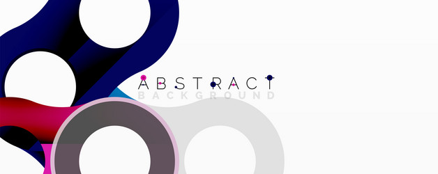 modern design features overlapping circles vector image