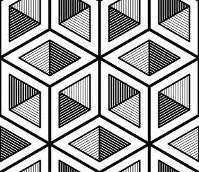Regular contrast endless pattern with intertwine vector