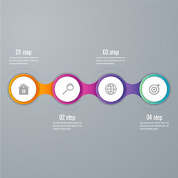 template for cycle diagram graph presentation vector image
