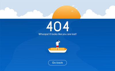 flat modern design error page vector image