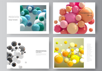 layout presentation slides design vector image