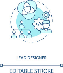 Lead team concept icon Royalty Free Vector Image