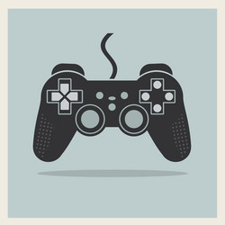 Retro Joystick Controller Icon vector image