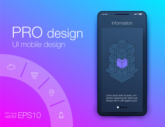 Analytics App UI Mockup vector image