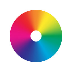 Colorful Gradient Color Wheel Vector Image