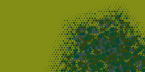 geometric multi size hexagon with color vector